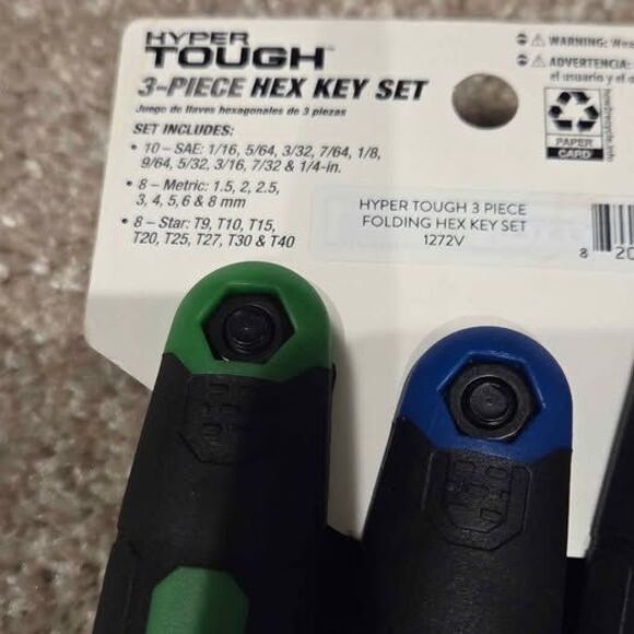 Hyper tough 3 piece hex key set - Picture 6 of 6